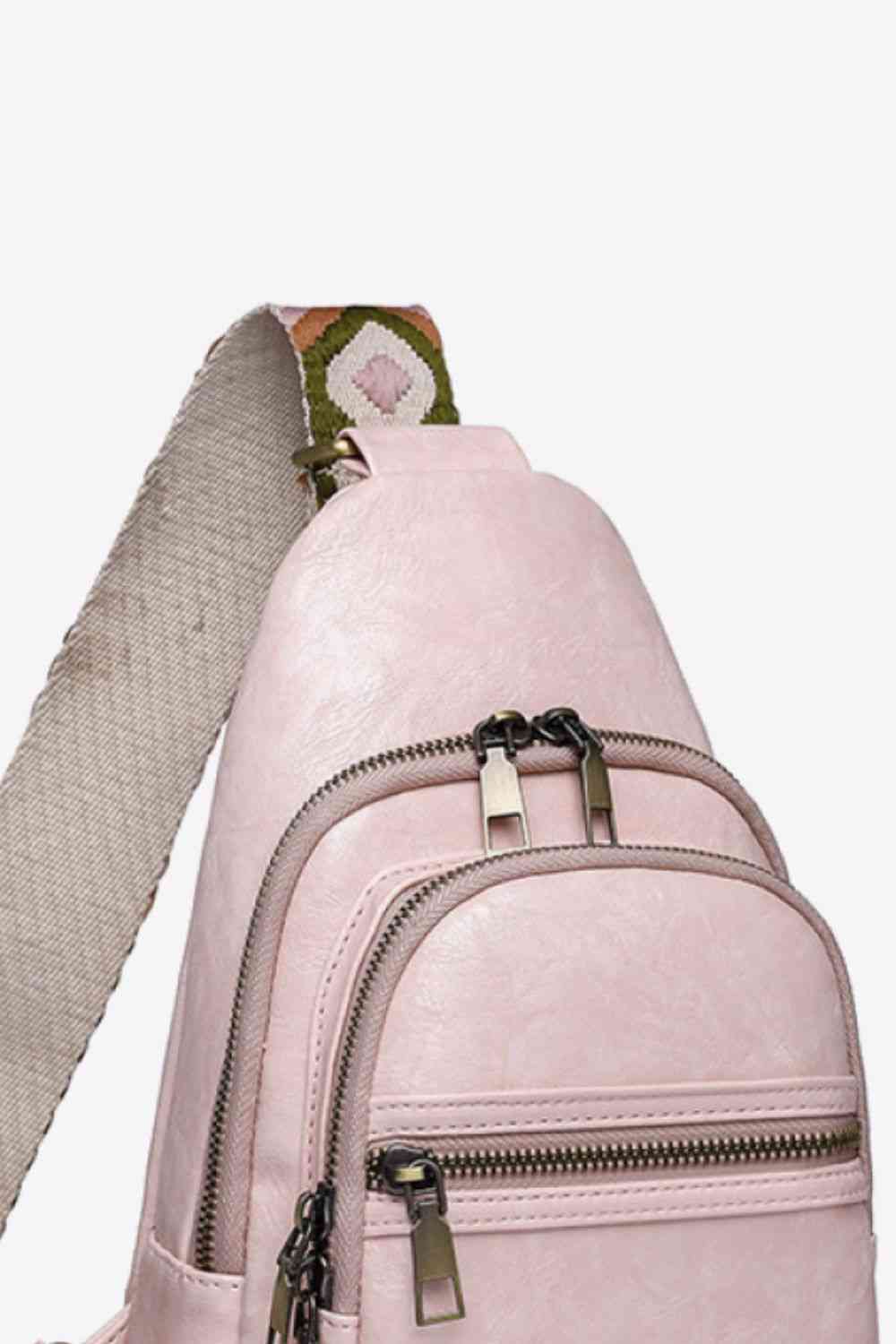 Adored Vegan Leather Sling Bag – Eco-Friendly Adjustable Crossbody Bag for Women