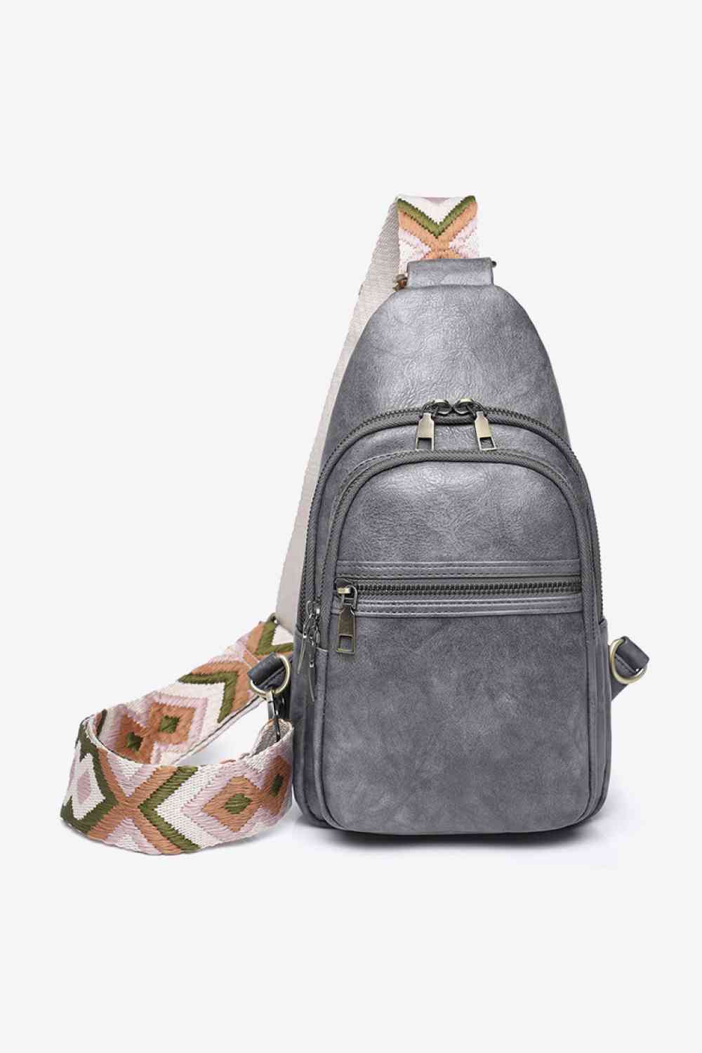 Adored Vegan Leather Sling Bag – Eco-Friendly Adjustable Crossbody Bag for Women