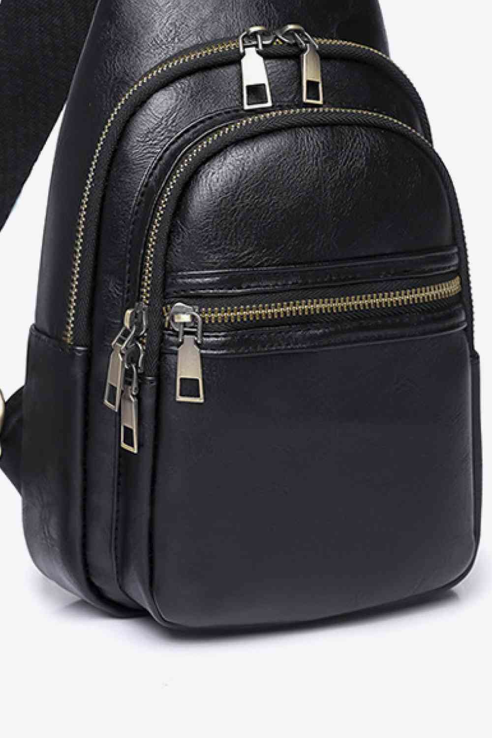 Adored Vegan Leather Sling Bag – Eco-Friendly Adjustable Crossbody Bag for Women