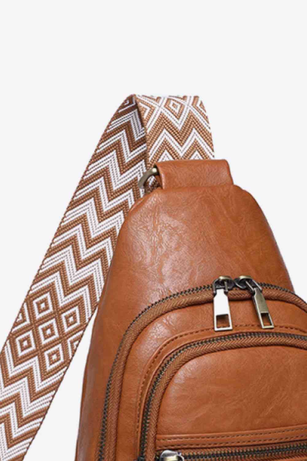 Adored Vegan Leather Sling Bag – Eco-Friendly Adjustable Crossbody Bag for Women