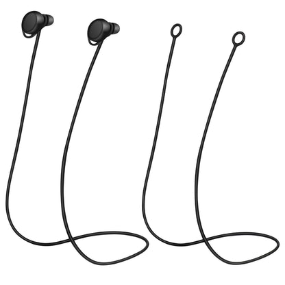 Nogeqi 2-Pack Silicone Earplug Lanyard – Flexible Loop Cord to Keep Earplugs &amp; Earbuds Safe