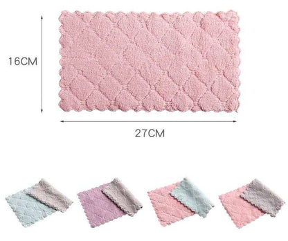 Set of 10 Microfiber Cleaning Towels – Ultra-Absorbent Lint-Free Cloths for Home, Car &amp; Kitchen