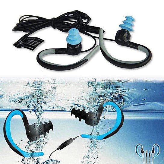 Waterproof Bluetooth Headphones with Swimmers Earplugs – Wireless Earbuds for Swimming, Running &amp; Water Sports