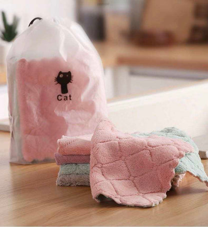 Set of 10 Microfiber Cleaning Towels – Ultra-Absorbent Lint-Free Cloths for Home, Car &amp; Kitchen