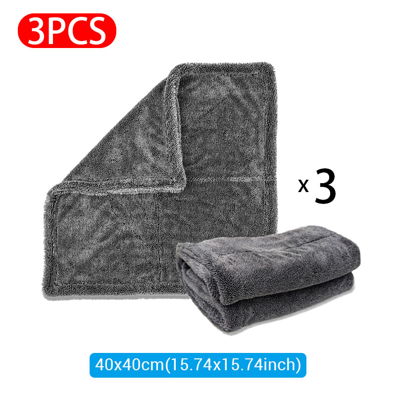 Microfiber Car Wash Towel – Scratch-Free Streak-Free Highly Absorbent Auto Detailing Cloth 40x40cm