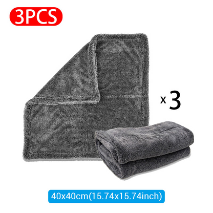 Microfiber Car Wash Towel – Scratch-Free Streak-Free Highly Absorbent Auto Detailing Cloth 40x40cm