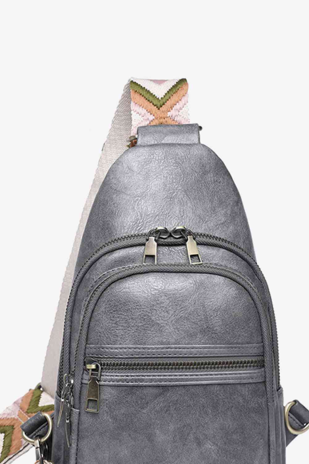 Adored Vegan Leather Sling Bag – Eco-Friendly Adjustable Crossbody Bag for Women