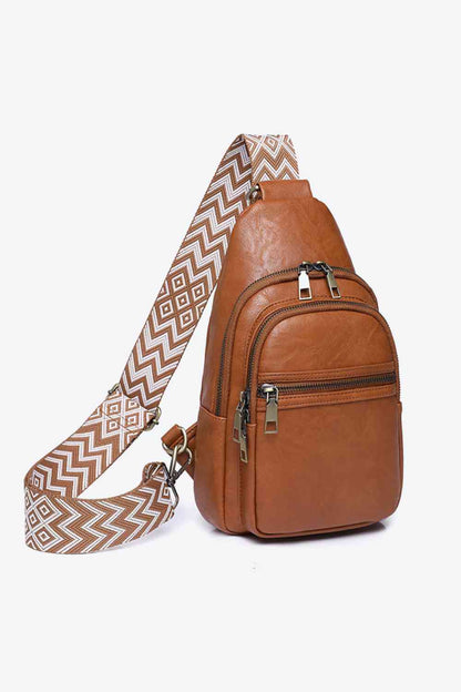 Adored Vegan Leather Sling Bag – Eco-Friendly Adjustable Crossbody Bag for Women