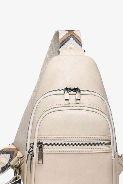 Adored Vegan Leather Sling Bag – Eco-Friendly Adjustable Crossbody Bag for Women