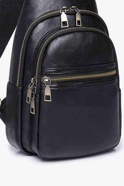 Adored Vegan Leather Sling Bag – Eco-Friendly Adjustable Crossbody Bag for Women