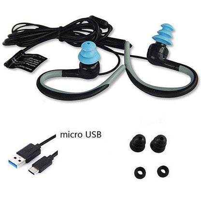 Waterproof Bluetooth Headphones with Swimmers Earplugs – Wireless Earbuds for Swimming, Running &amp; Water Sports