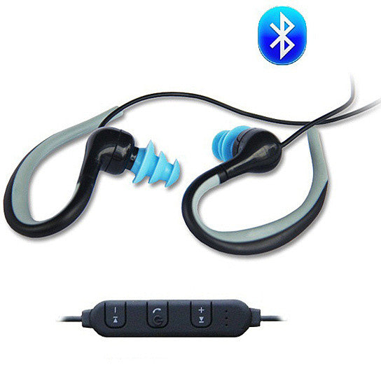 Waterproof Bluetooth Headphones with Swimmers Earplugs – Wireless Earbuds for Swimming, Running &amp; Water Sports