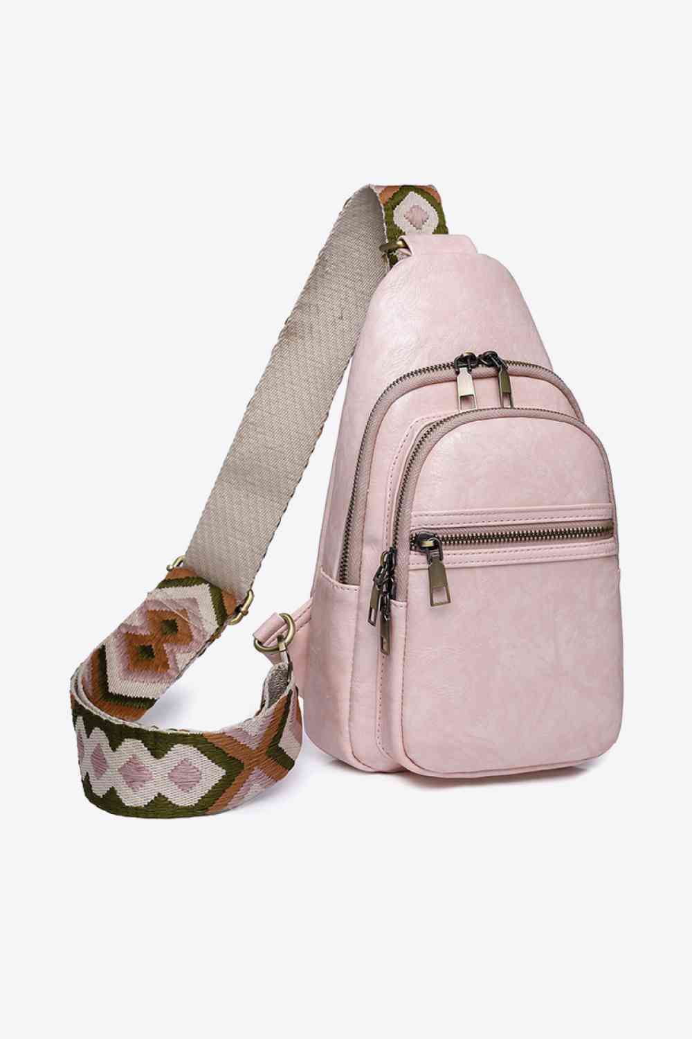 Adored Vegan Leather Sling Bag – Eco-Friendly Adjustable Crossbody Bag for Women