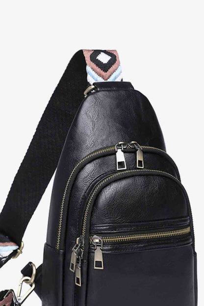 Adored Vegan Leather Sling Bag – Eco-Friendly Adjustable Crossbody Bag for Women