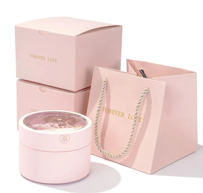 Ferris Wheel Rotating Jewelry Box with LED Light – Luxury Jewellery Organiser for Rings, Necklaces &amp; Accessories