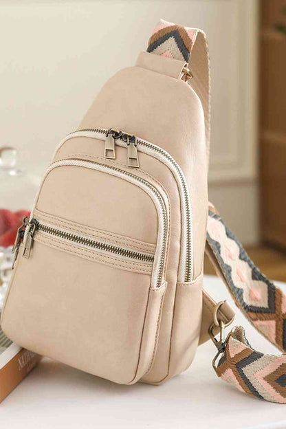Adored Vegan Leather Sling Bag – Eco-Friendly Adjustable Crossbody Bag for Women