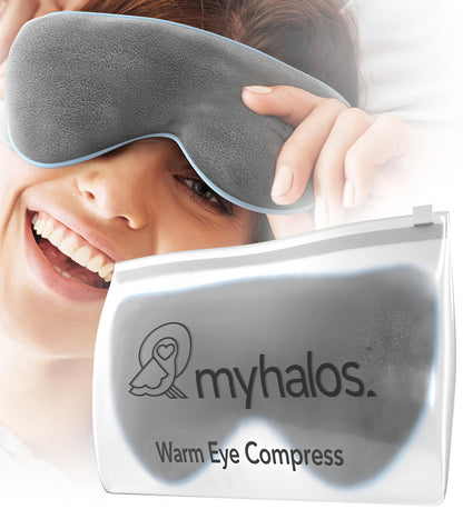 Microwavable Moist Heat Eye Compress Mask – Reusable Warm Eye Compress for Dry Eyes, Blepharitis &amp; Stye Treatment